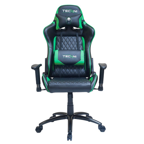 Techni Sport Pnda Green Gaming Chair