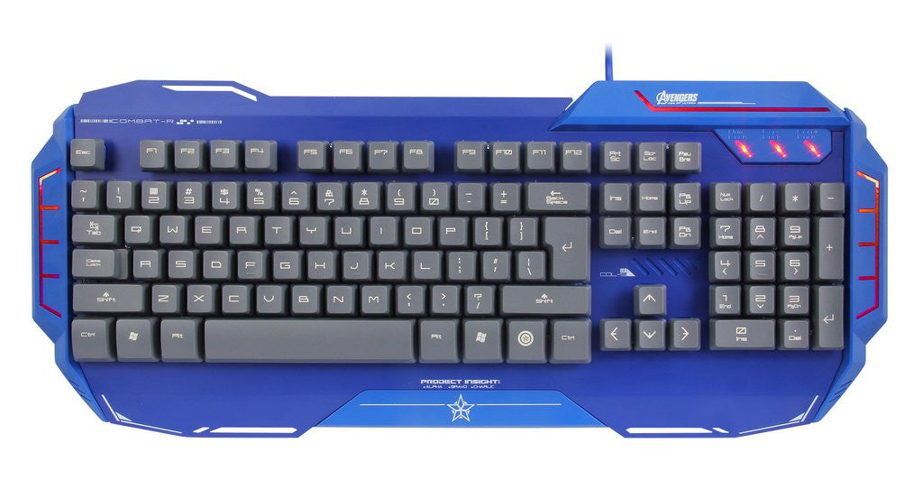 Captain America Alu-Metal Gaming Keyboard