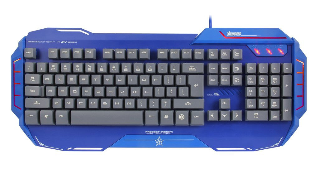 Colts Keyboard Captain America Alu-Metal Gaming Keyboard | Champs Chairs