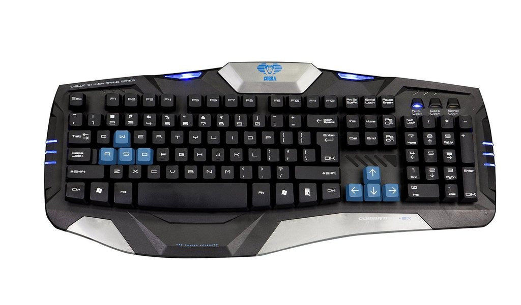 キーボード E-BLUE MECHANIC ADVANCED GAMING KEYBOARD E-Blue Combatant - Ex Curve Designed Air-Keys Gaming Keyboard