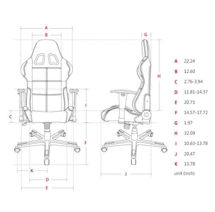 DXRACER Formula Series OH/FD01/NR Gaming Chair