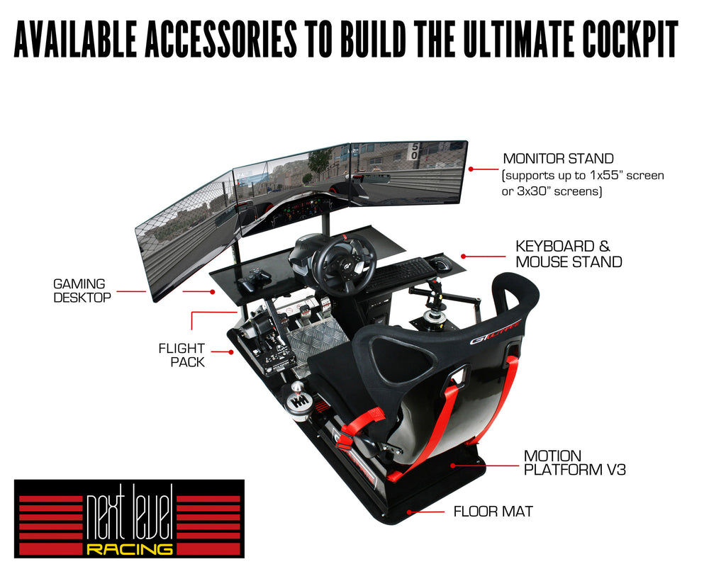Next Level Racing GTUltimate V2 Racing Simulator Cockpit [PREORDER]