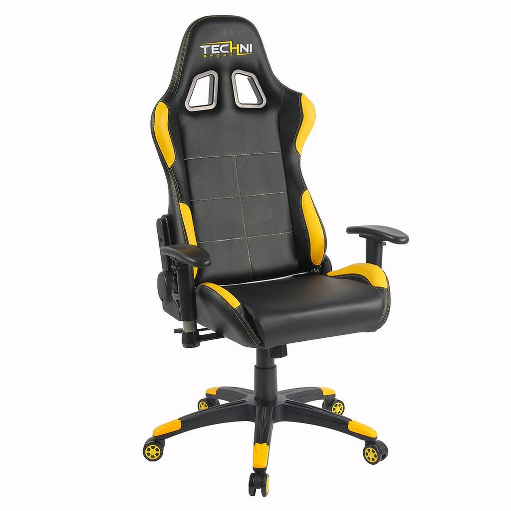 Techni Sport RTA Yellow Gaming Chair